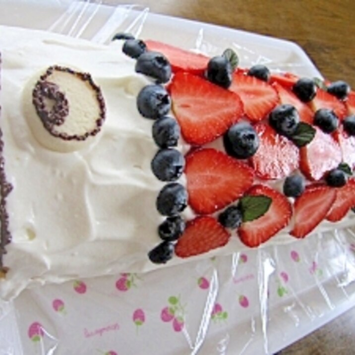 子供の日は簡単 ヘルシーこいのぼりロールケーキ レシピ 作り方 By えちご姫8654 楽天レシピ